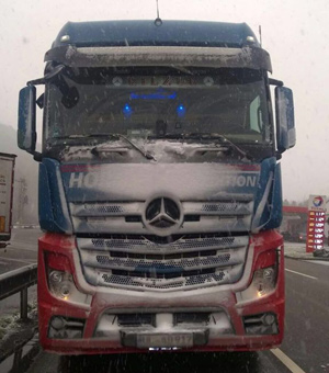 Alfred Horn LKW im Schnee